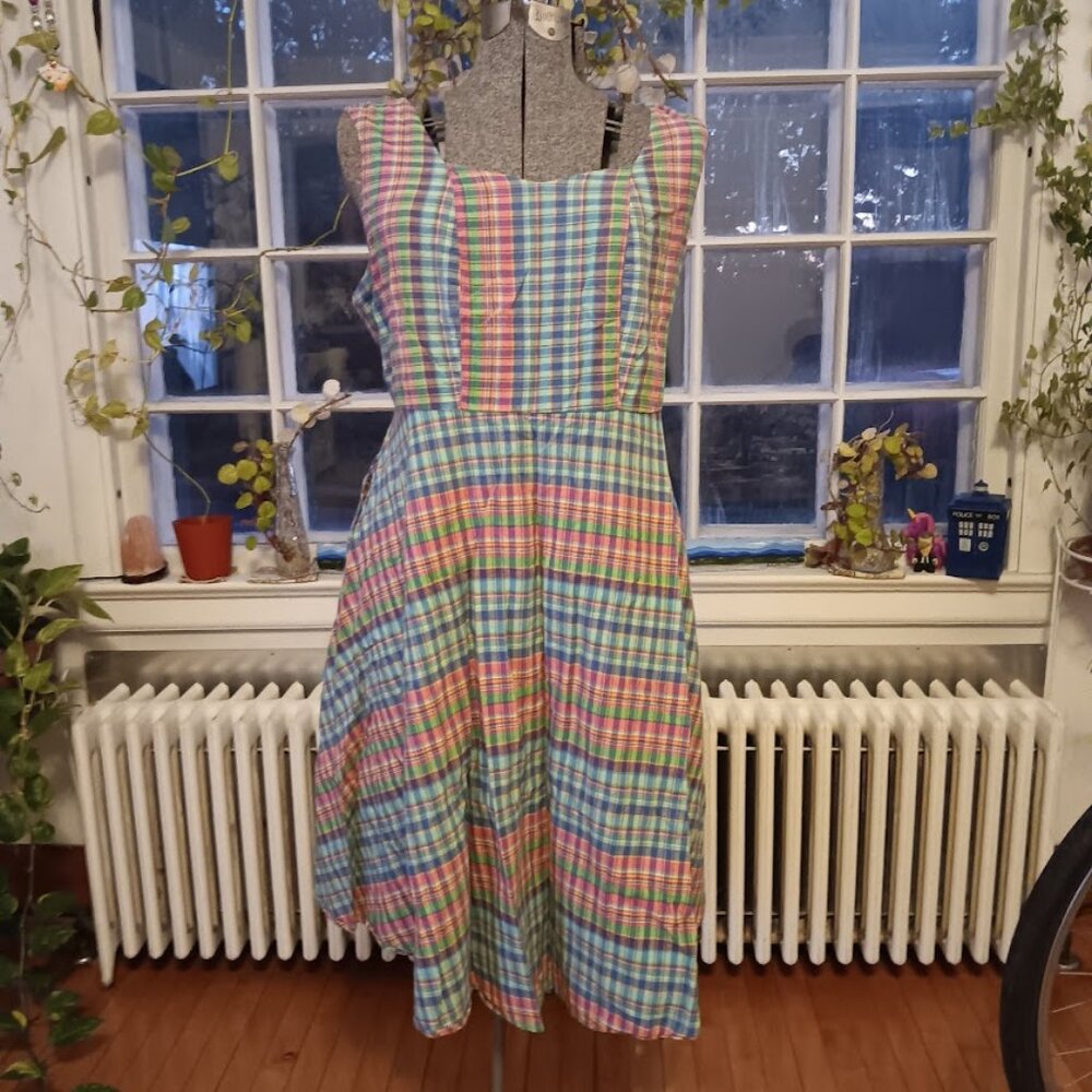 April Cornell Plaid Dress